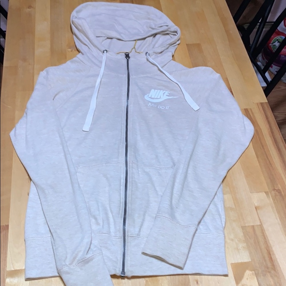 Beige Nike hoodie